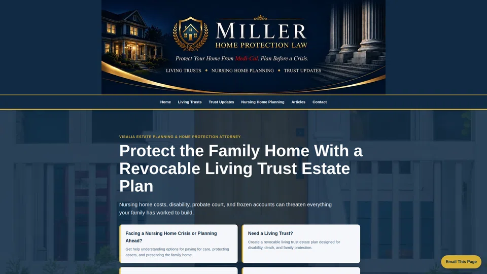 Homepage snapshot at launch