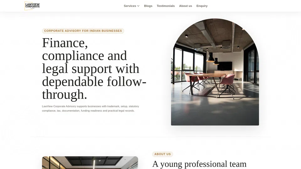 Homepage snapshot at launch