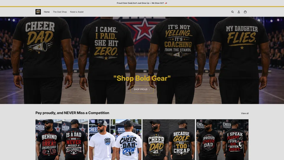 Homepage snapshot at launch