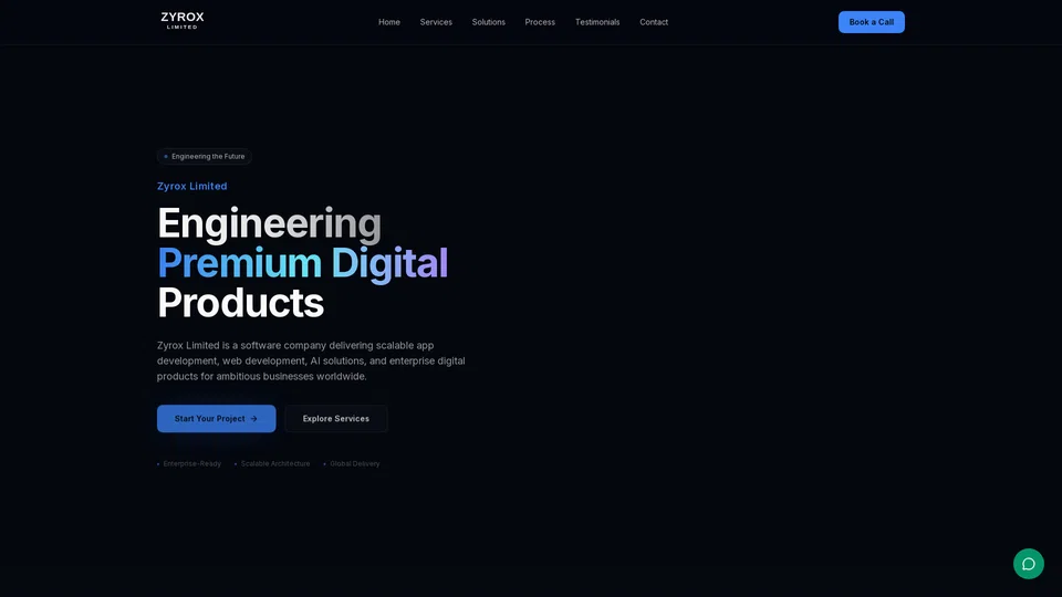Homepage snapshot at launch