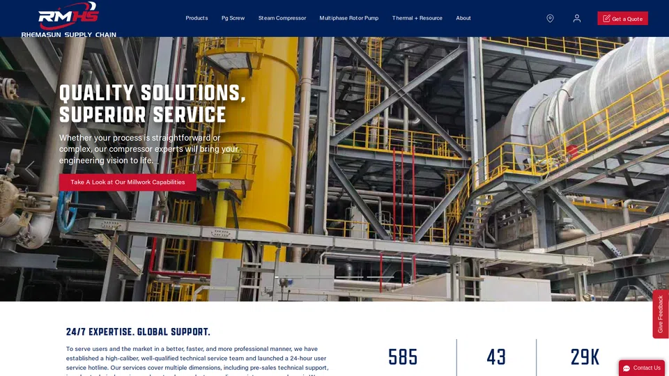 Homepage snapshot at launch