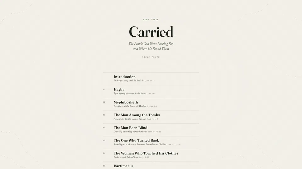 Homepage snapshot at launch
