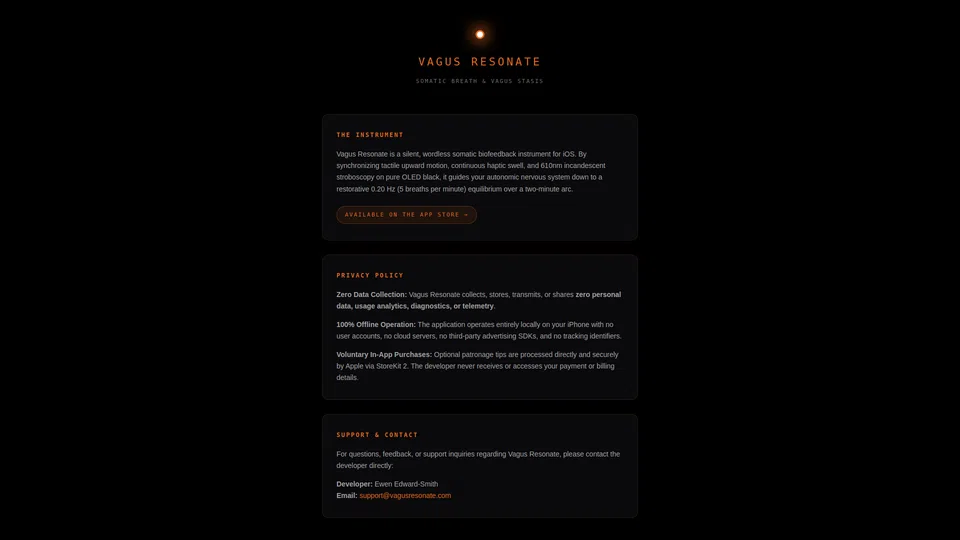 Homepage snapshot at launch