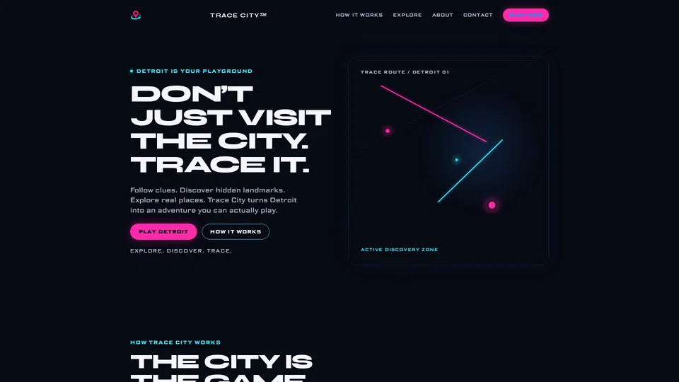 Homepage snapshot at launch