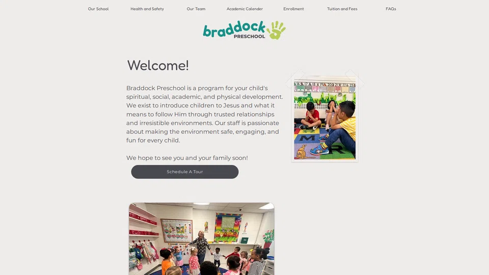Homepage snapshot at launch
