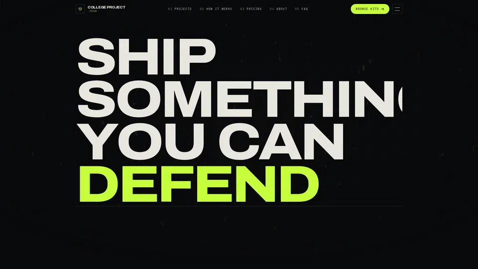 Homepage snapshot at launch