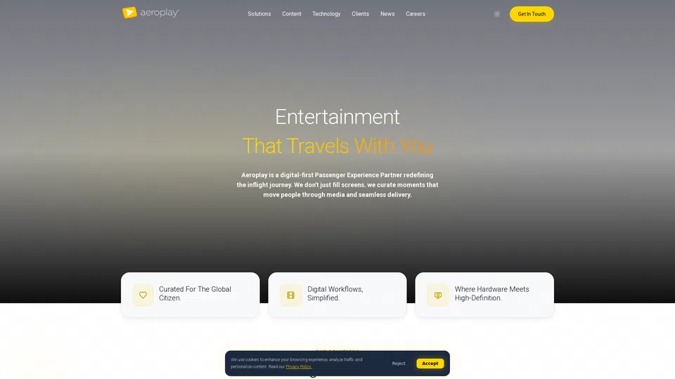 Homepage snapshot at launch