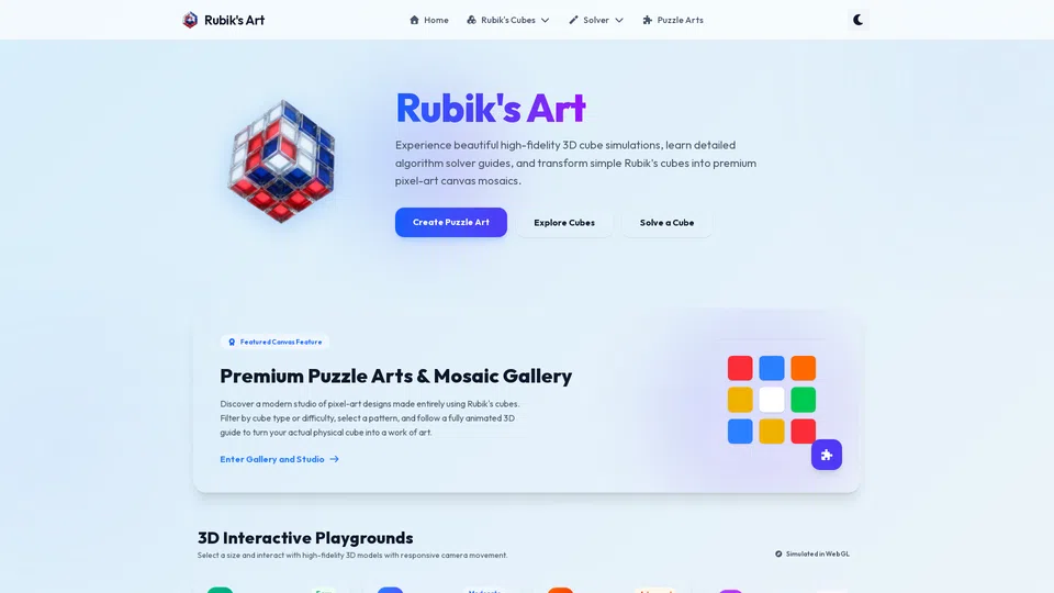 Homepage snapshot at launch