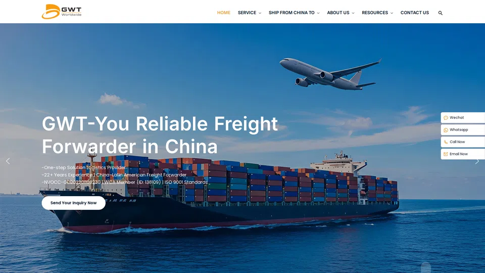 Homepage snapshot at launch