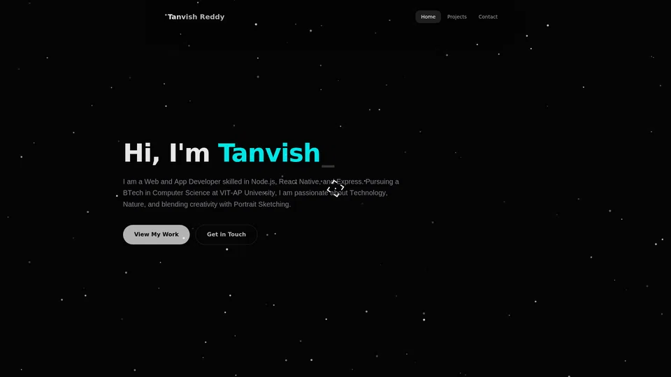 Homepage snapshot at launch