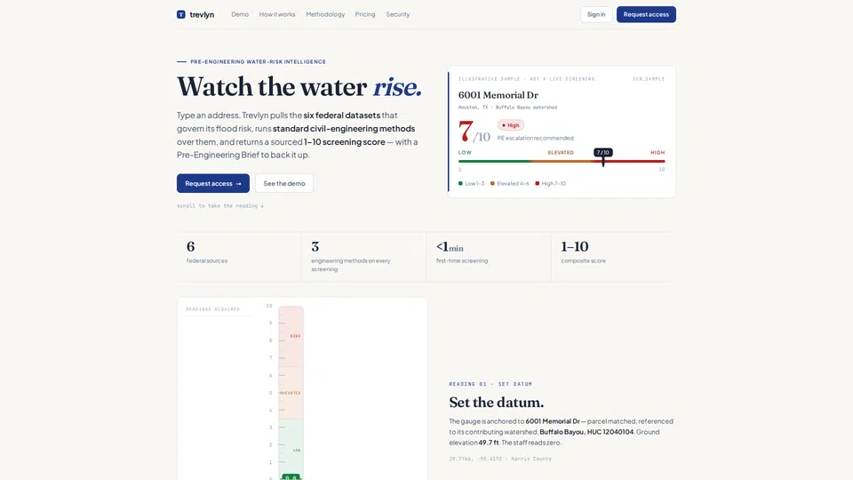 Homepage snapshot at launch