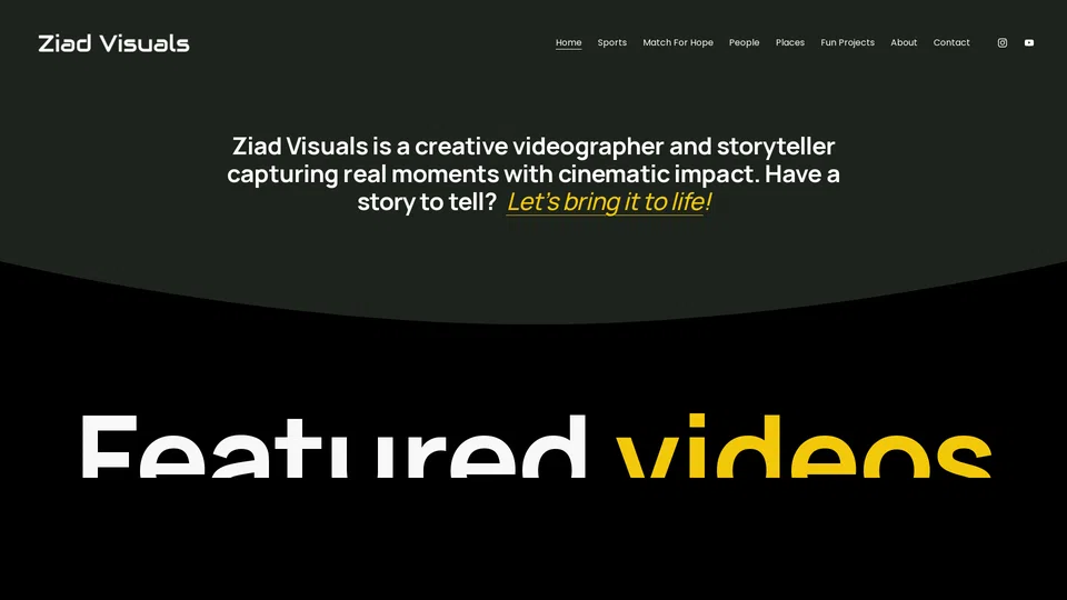 Homepage snapshot at launch