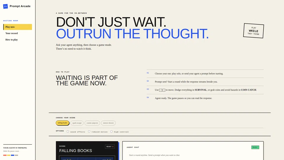 Homepage snapshot at launch