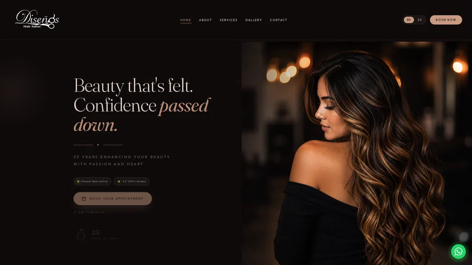 Homepage snapshot at launch
