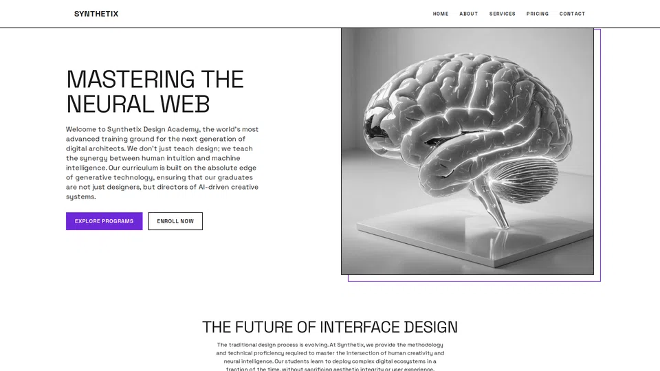 Homepage snapshot at launch
