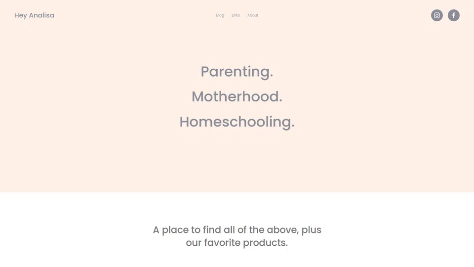 Homepage snapshot at launch