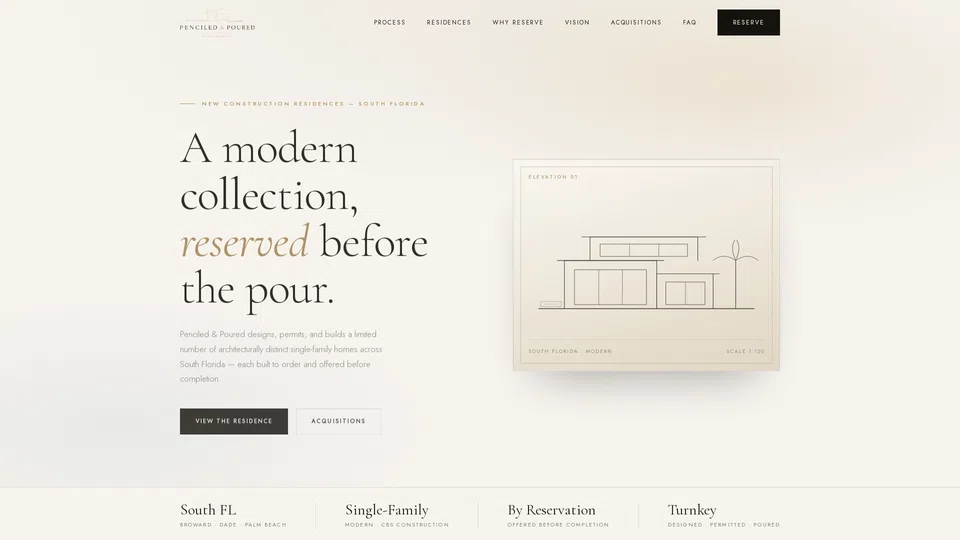 Homepage snapshot at launch