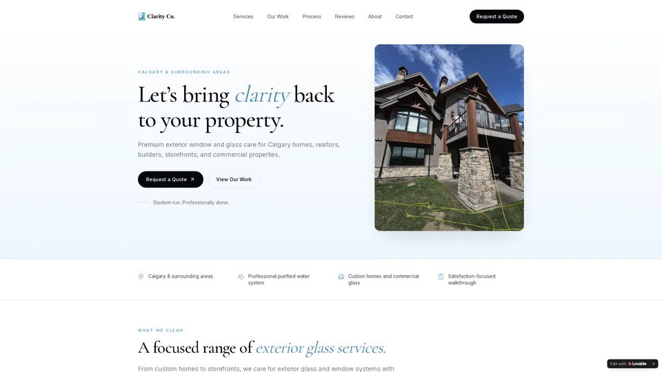 Homepage snapshot at launch