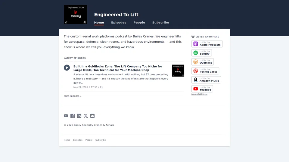 Homepage snapshot at launch