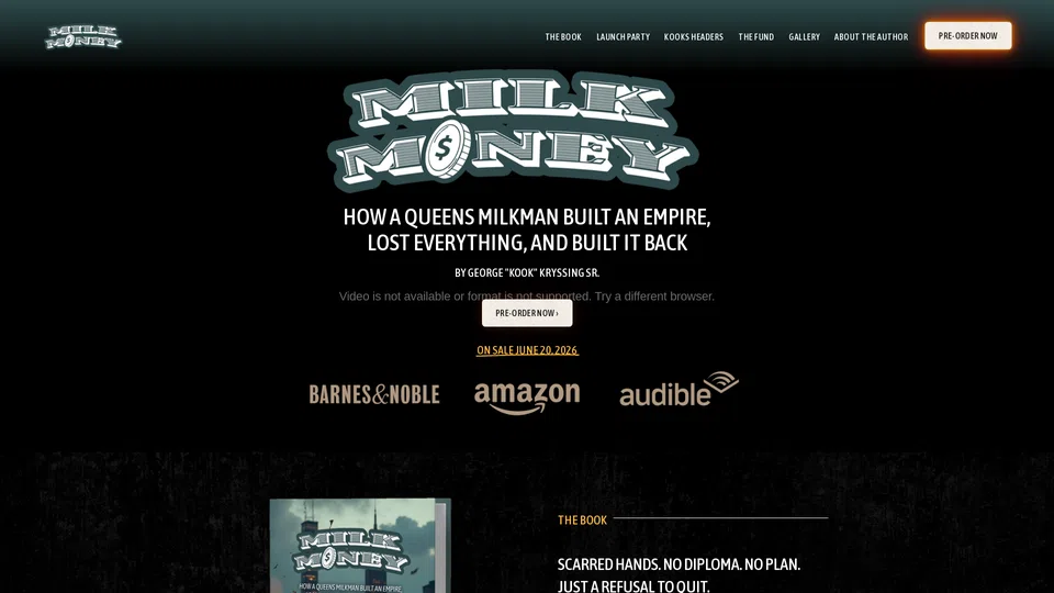 Homepage snapshot at launch