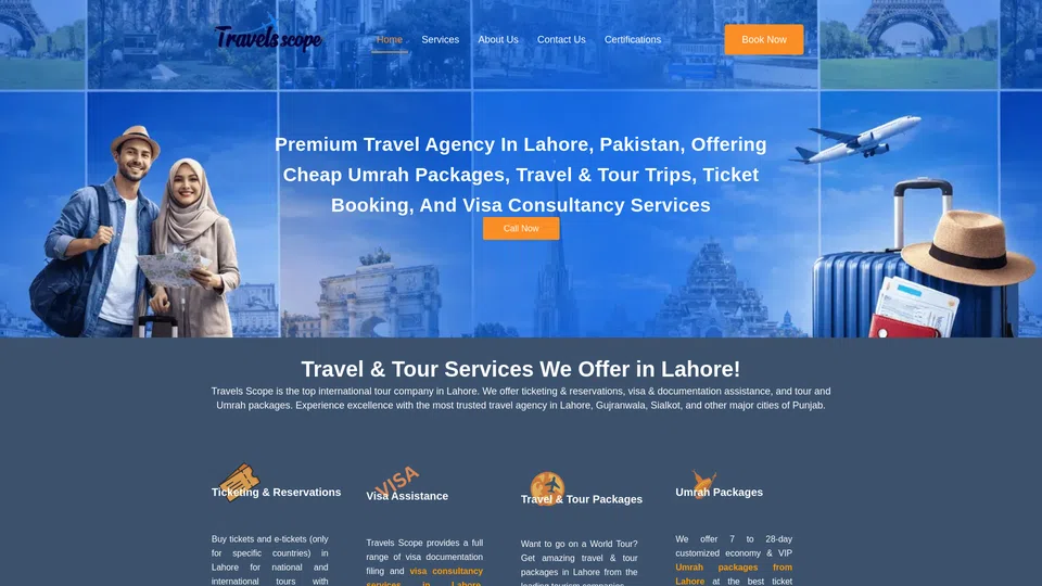 Homepage snapshot at launch