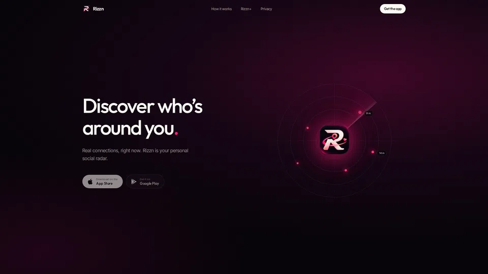 Homepage snapshot at launch