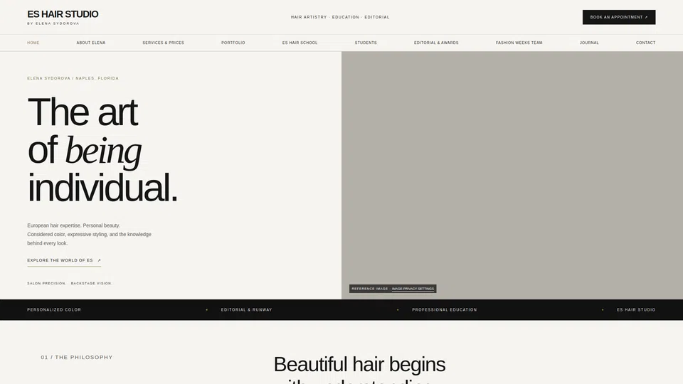 Homepage snapshot at launch