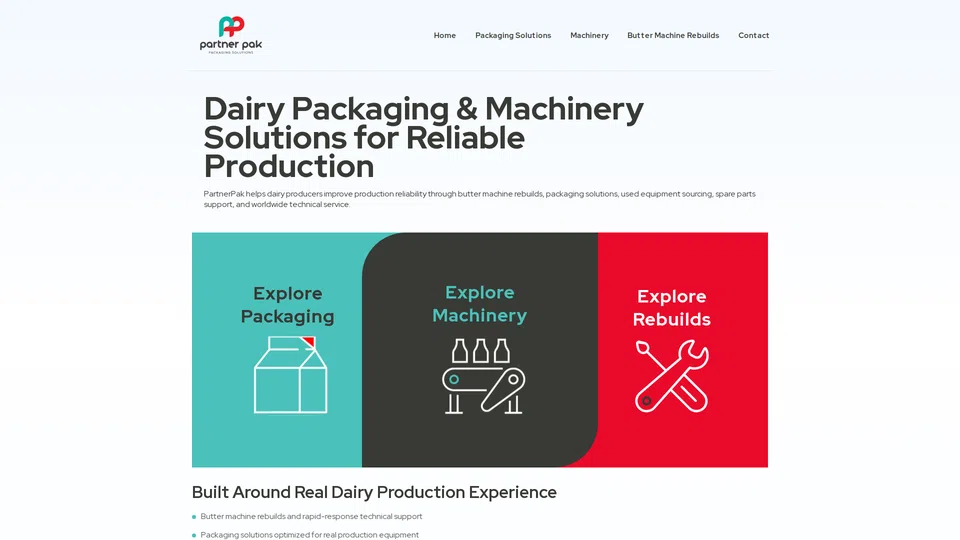 Homepage snapshot at launch