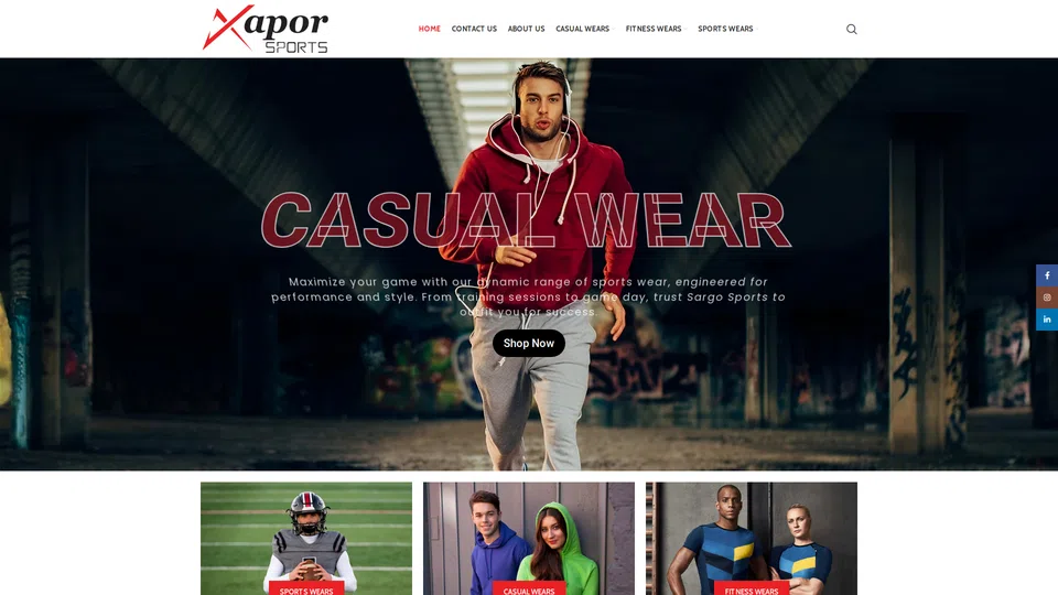 Homepage snapshot at launch
