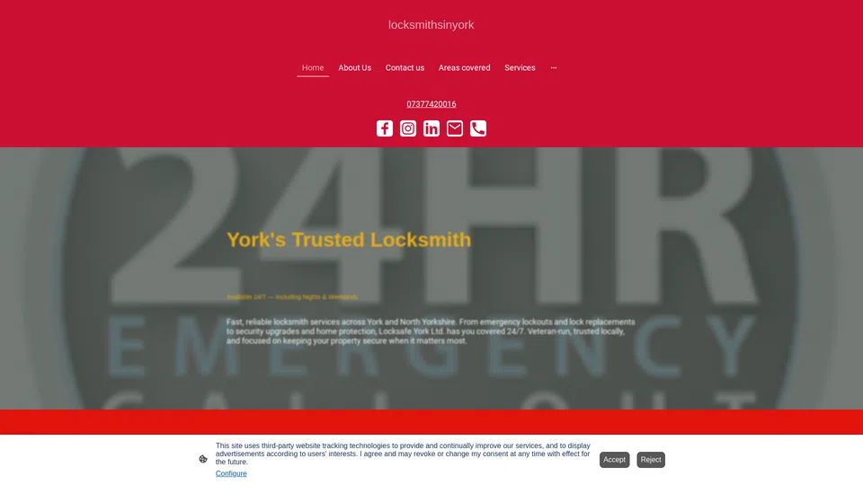Homepage snapshot at launch