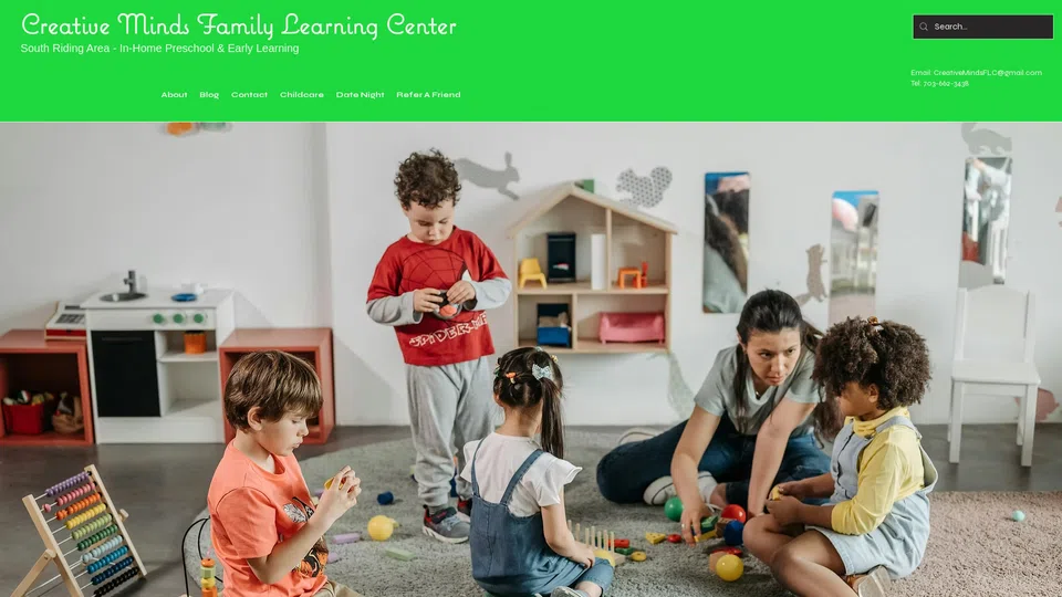 Homepage snapshot at launch