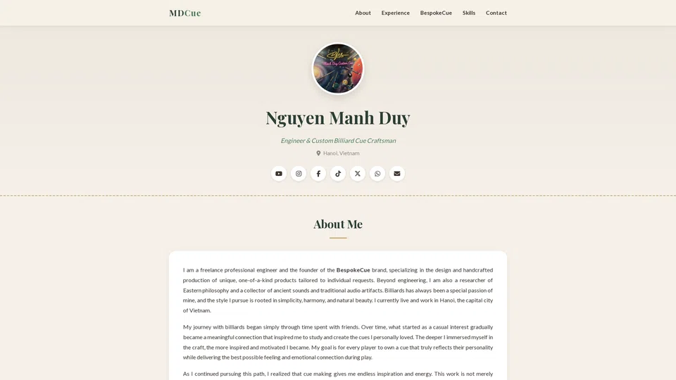 Homepage snapshot at launch