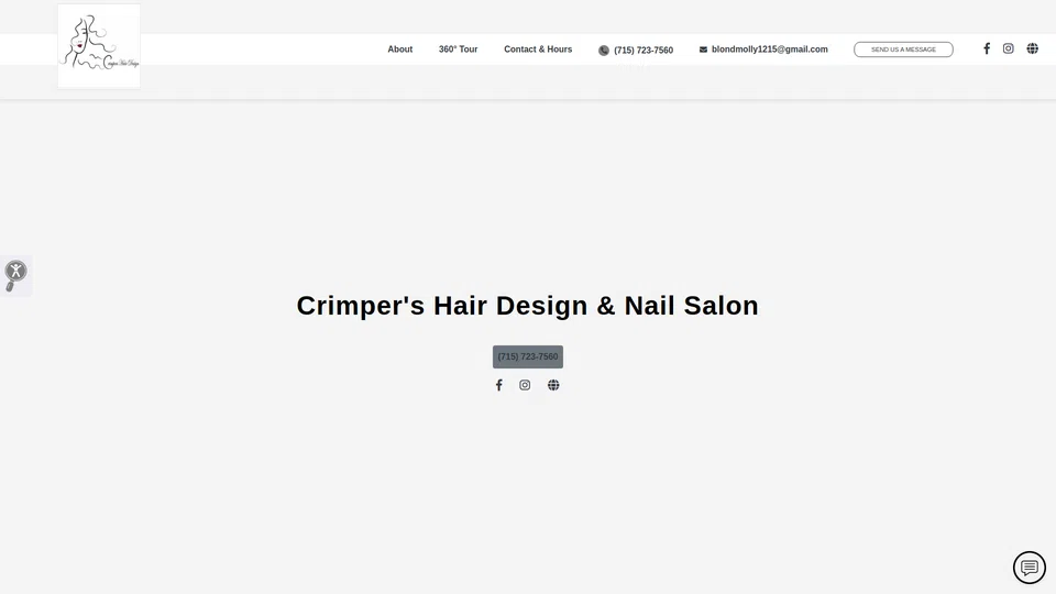 Homepage snapshot at launch