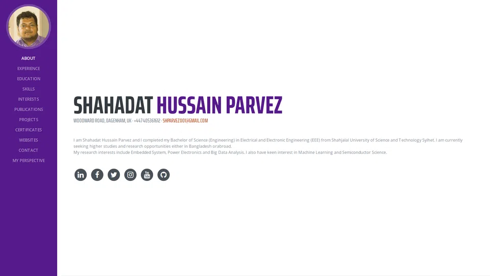 Homepage snapshot at launch