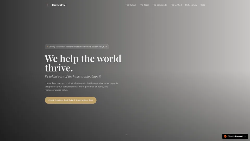 Homepage snapshot at launch