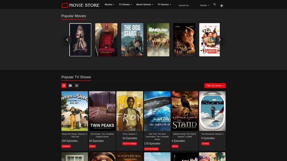 Homepage snapshot at launch