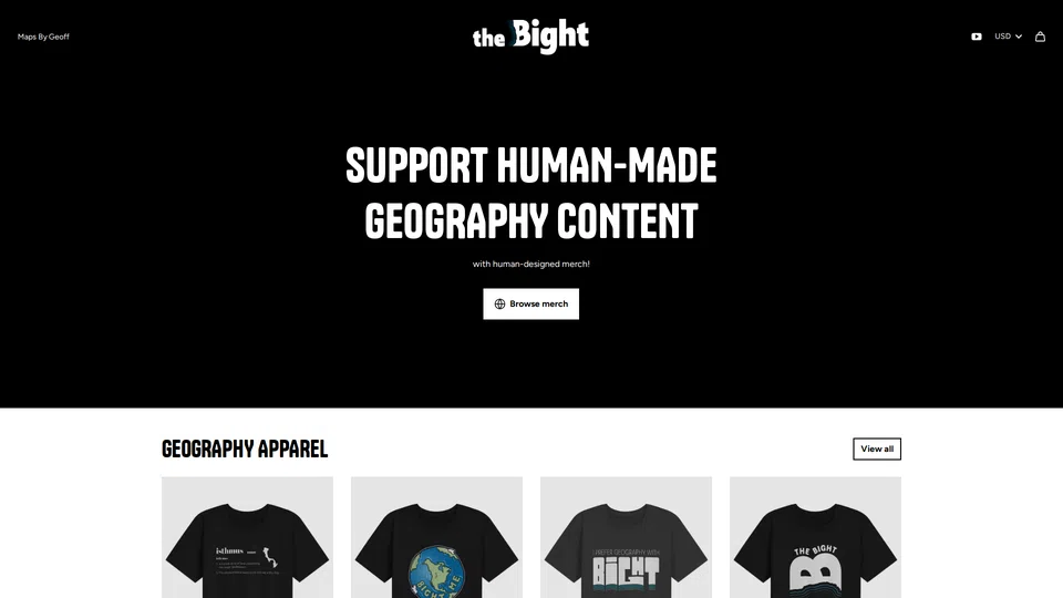 Homepage snapshot at launch