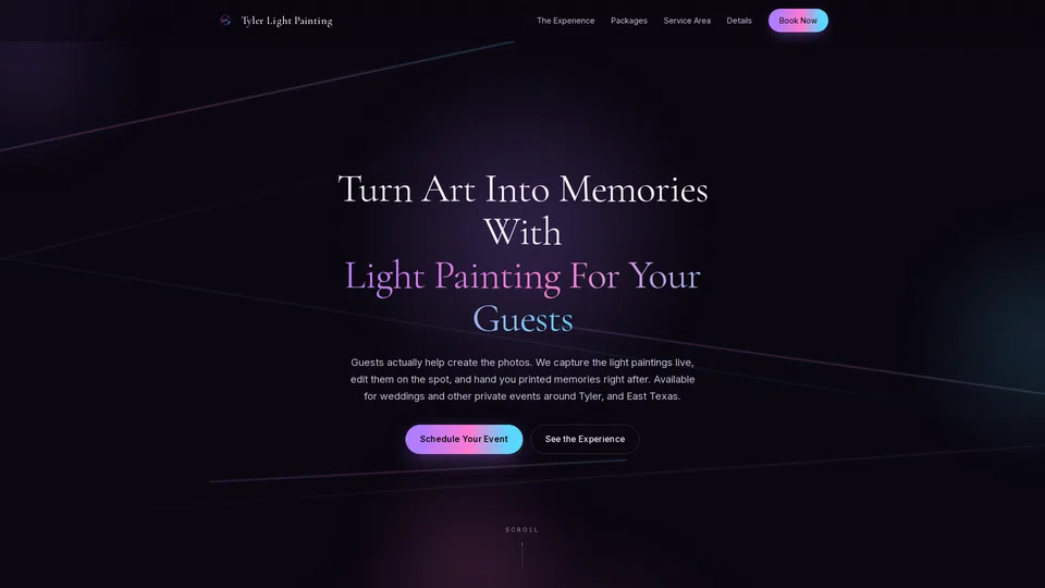 Homepage snapshot at launch