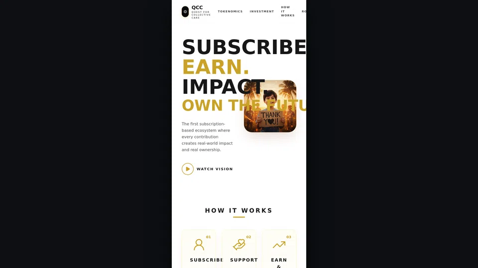 Homepage snapshot at launch