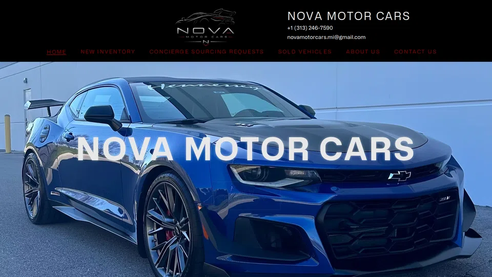 Homepage snapshot at launch