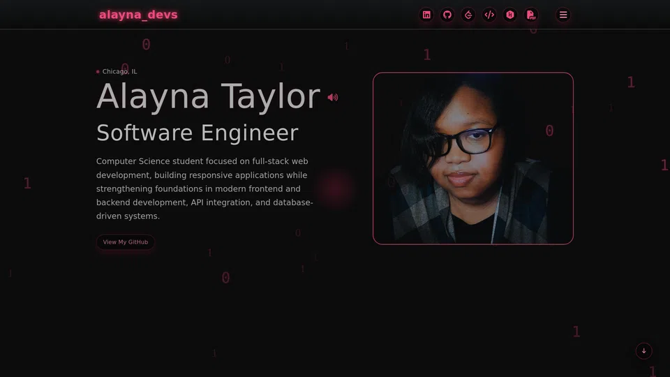 Homepage snapshot at launch
