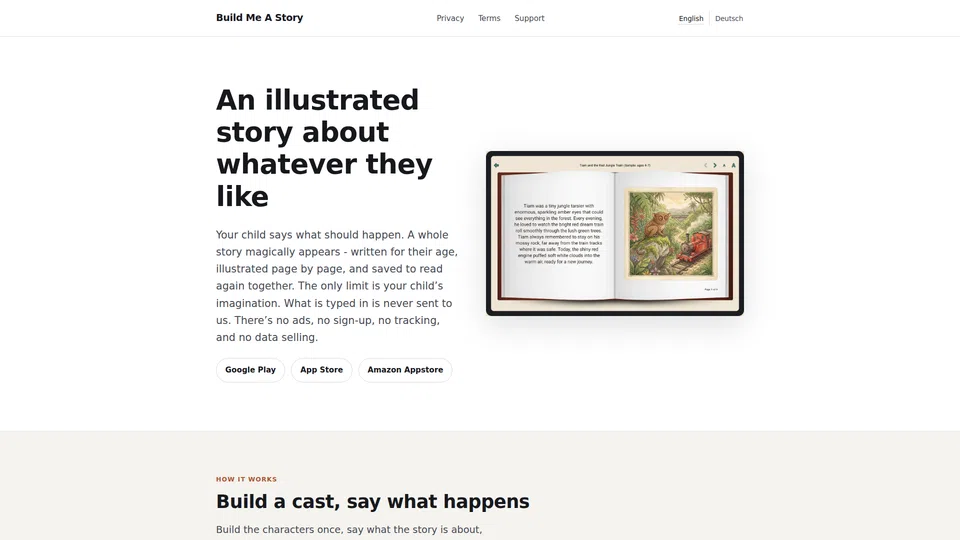 Homepage snapshot at launch