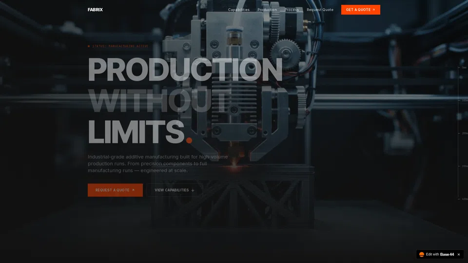 Homepage snapshot at launch