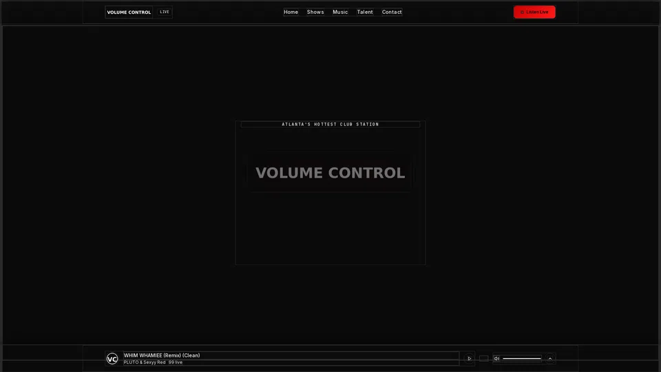 Homepage snapshot at launch