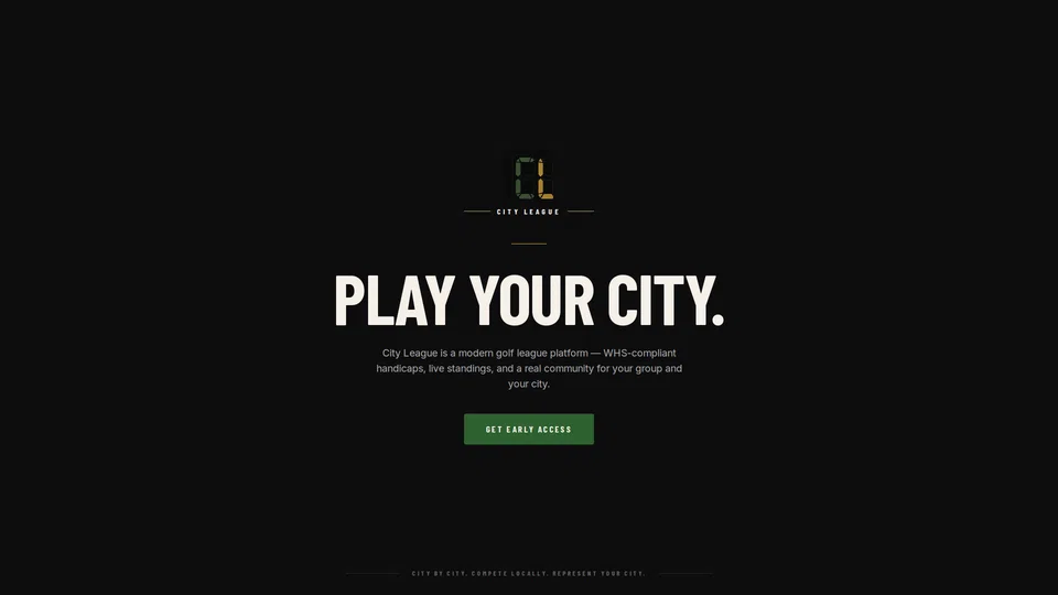 Homepage snapshot at launch