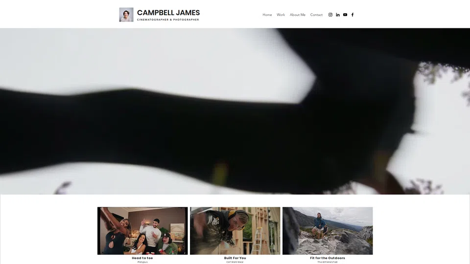 Homepage snapshot at launch