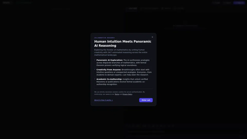 Homepage snapshot at launch