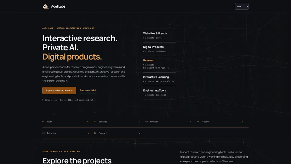 Homepage snapshot at launch