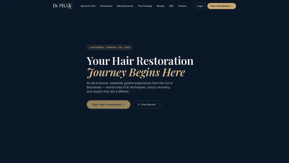 Homepage snapshot at launch