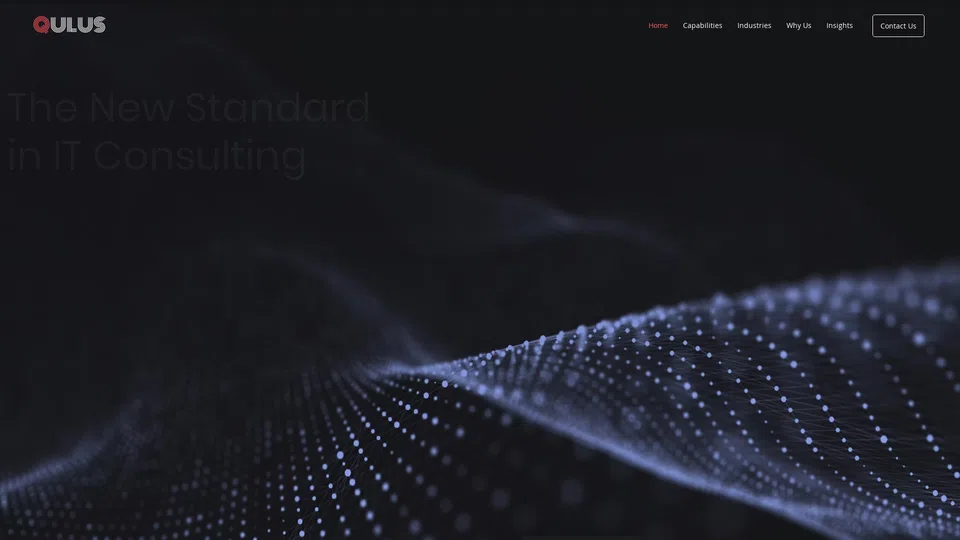 Homepage snapshot at launch